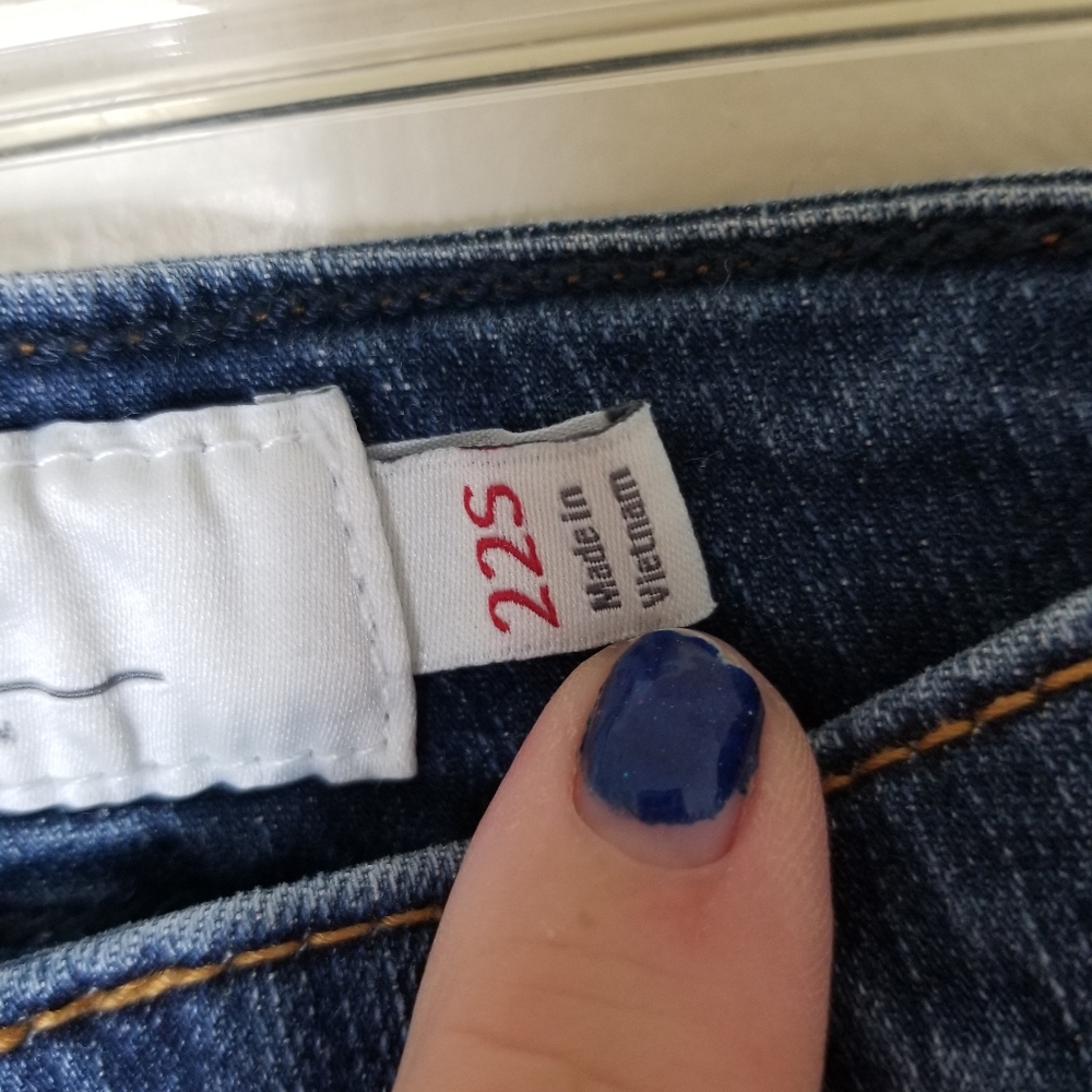 TORRID 22 S SLIM BOOT blue stretch boot denim jeans - Picture 9 of 9